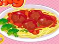 Pou kwit manje spaghetti frikadèl yo jwe sou entènèt